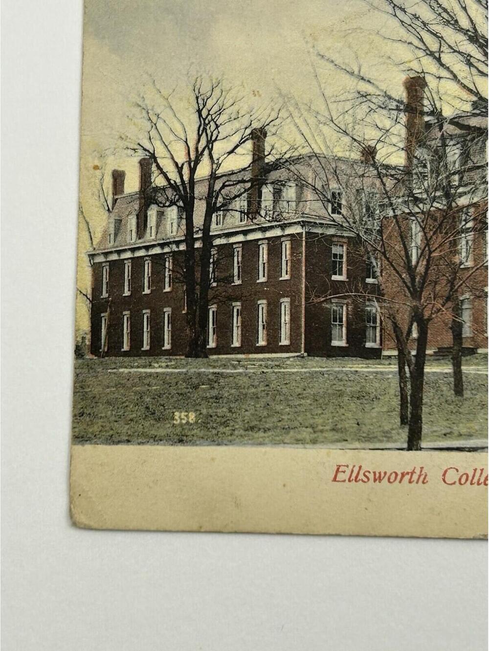 1908 Ellsworth College Old Main Iowa Falls IA Postcard Grundy Center IA 1c Stamp - Picture 5 of 16